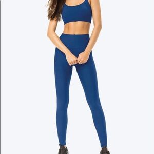 Malwee Liberta Textured Blue Leggings M EUC